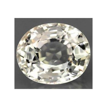 5.84 ct Natural white Beryl Goshenite oval cut loose gemstone-309