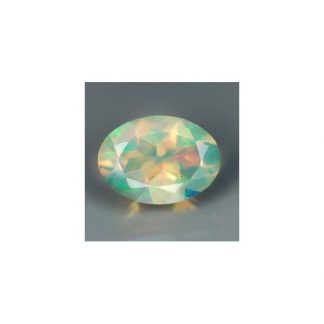 0.41 ct Natural ethiopian Opal loose gemstone with opalescence and oval cut-536