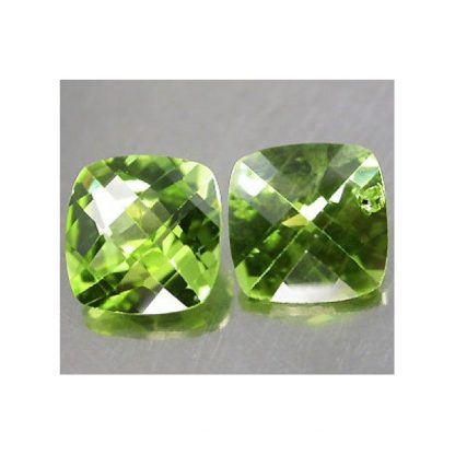 1.89 ct Pair of natural green Peridot loose gemstone-574