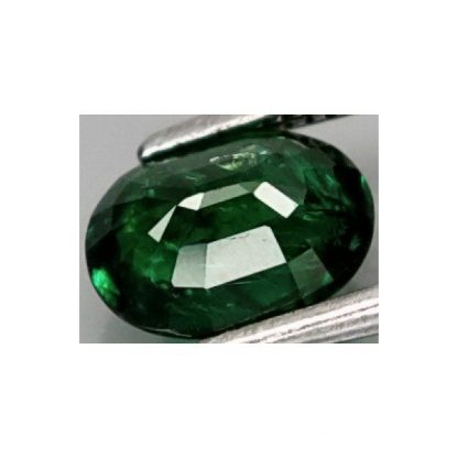 0.75 ct. Natural dark green Garnet Tsavorite loose gemstone oval cut-696