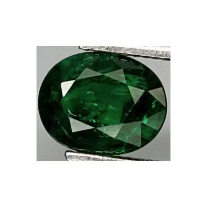 0.75 ct. Natural dark green Garnet Tsavorite loose gemstone oval cut-697