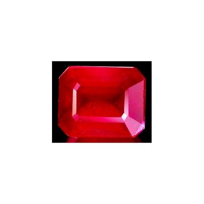 2.42 ct. Natural red Ruby loose gemstone emerald cut-701