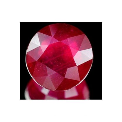 3.31 ct. Natural red Ruby loose gemstone round cut-703