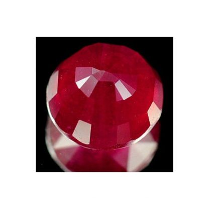 3.31 ct. Natural red Ruby loose gemstone round cut-704