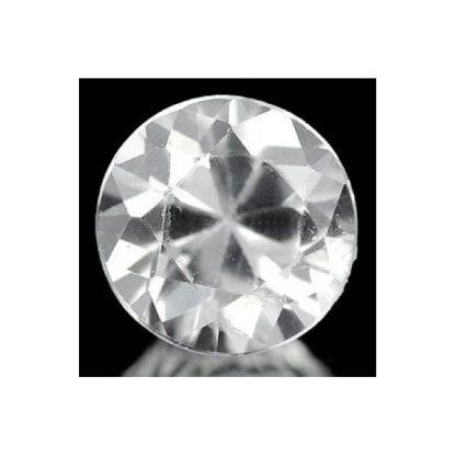 1.19 ct Natural ice white Zircon round cut loose gemstone-722
