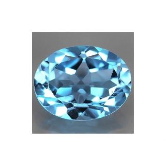 2.27 ct Natural Swiss blue Topaz oval cut loose gemstone for sale