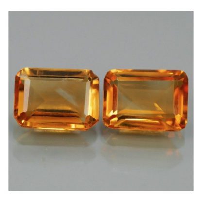 1.72 ct. Pair of natural Madeira Citrine loose gemstone-813