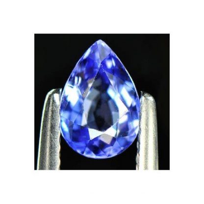 0.82 ct. Natural purplish blue Tanzanite loose gemstone pear cut-853