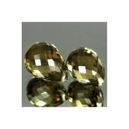 8.17 ct. Natural matching pair smoky Quartz gemstone-982