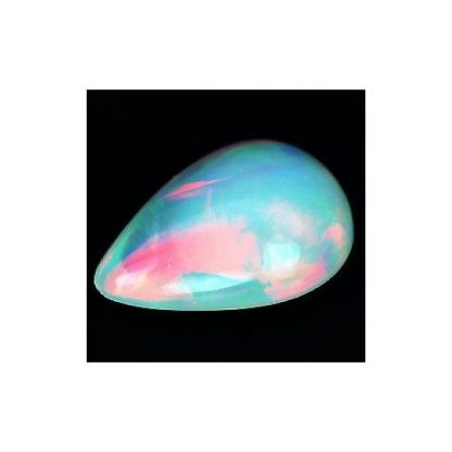 1.20 ct Natural ethiopian Opal loose gemstone with opalescence cabochon cut-1083