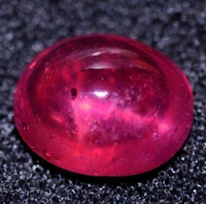 RARE 5mm ROUND CABOCHON-CUT RED/PURPLE NATURAL INDIAN RUBY GEMSTONE 