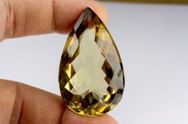 BJC® Loose Natural Yellow Citrine Pear Cut Stones Multiple Sizes 6 x 4-15 x 8 